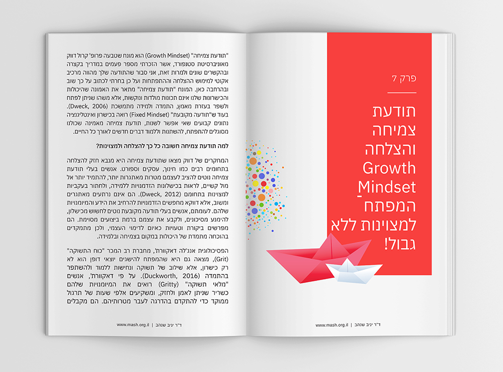 עמודים פנימיים מתוך הספר להיות ה-1 מאלף